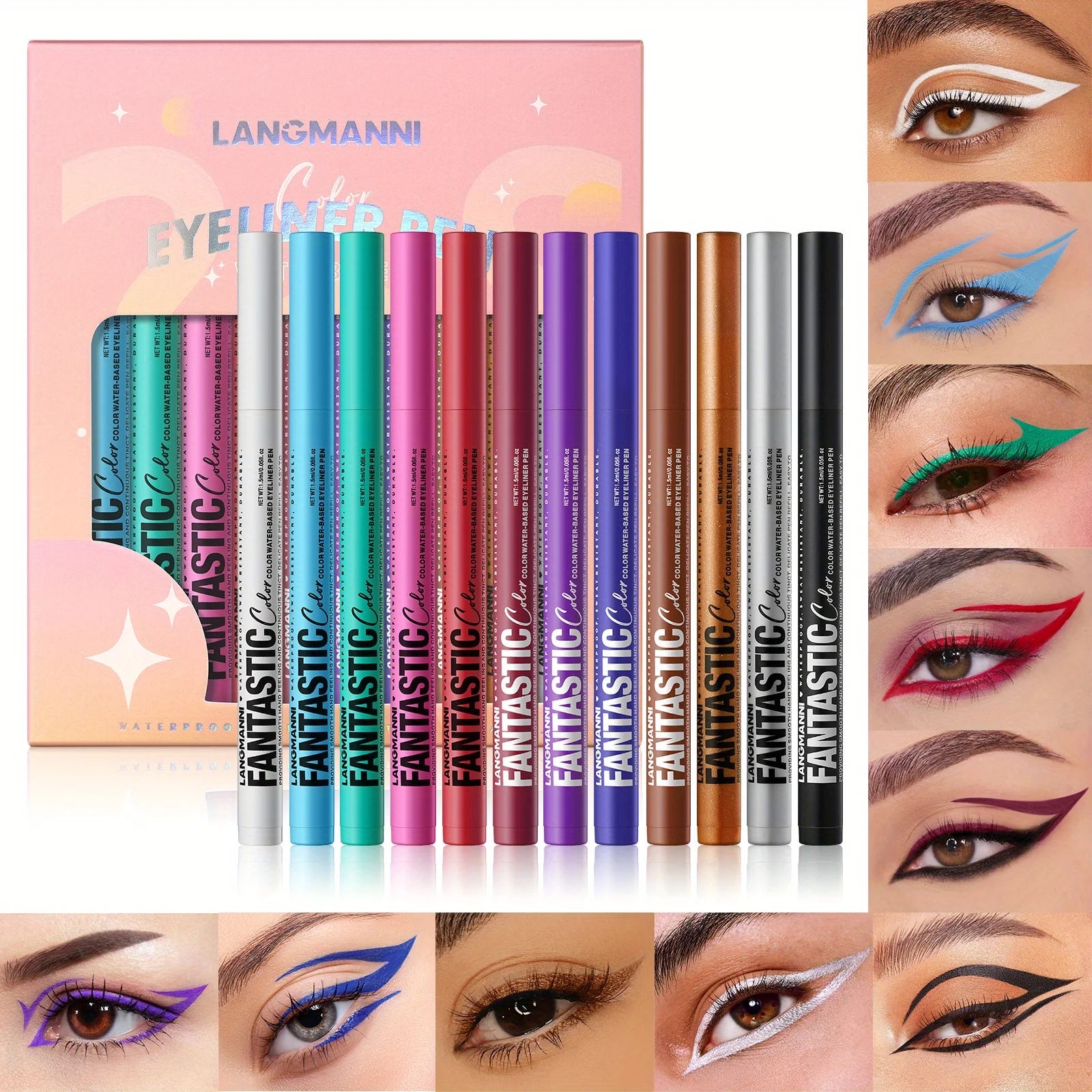 Precision 12-Shade Eyeliner Set